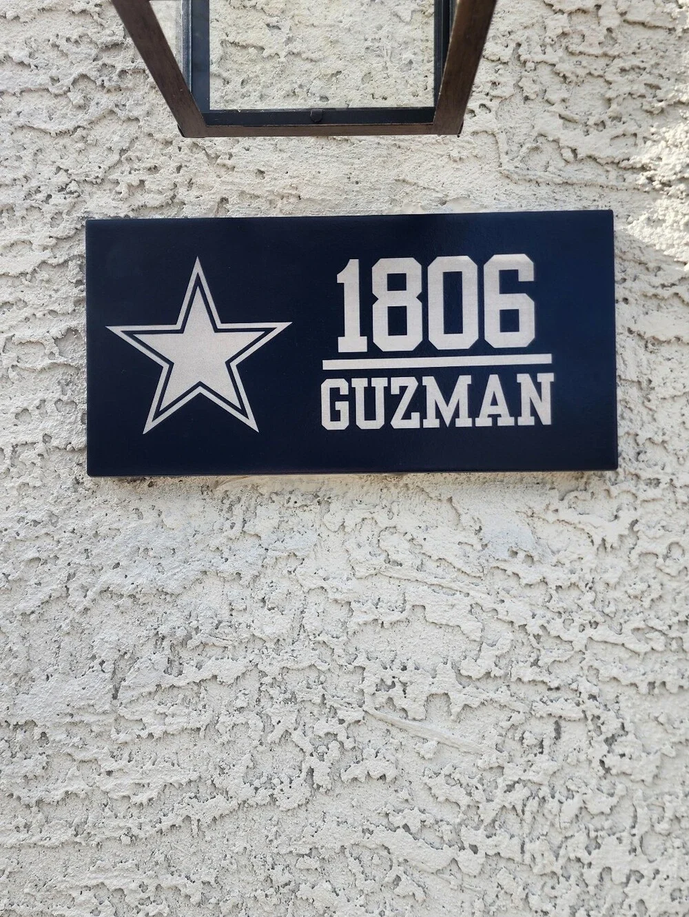 Custom Laser Engraved Ceramic Address Plaque 6x12 - Outdoor Durable